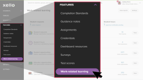 Educator account in Xello, Opportunities selected from side menu